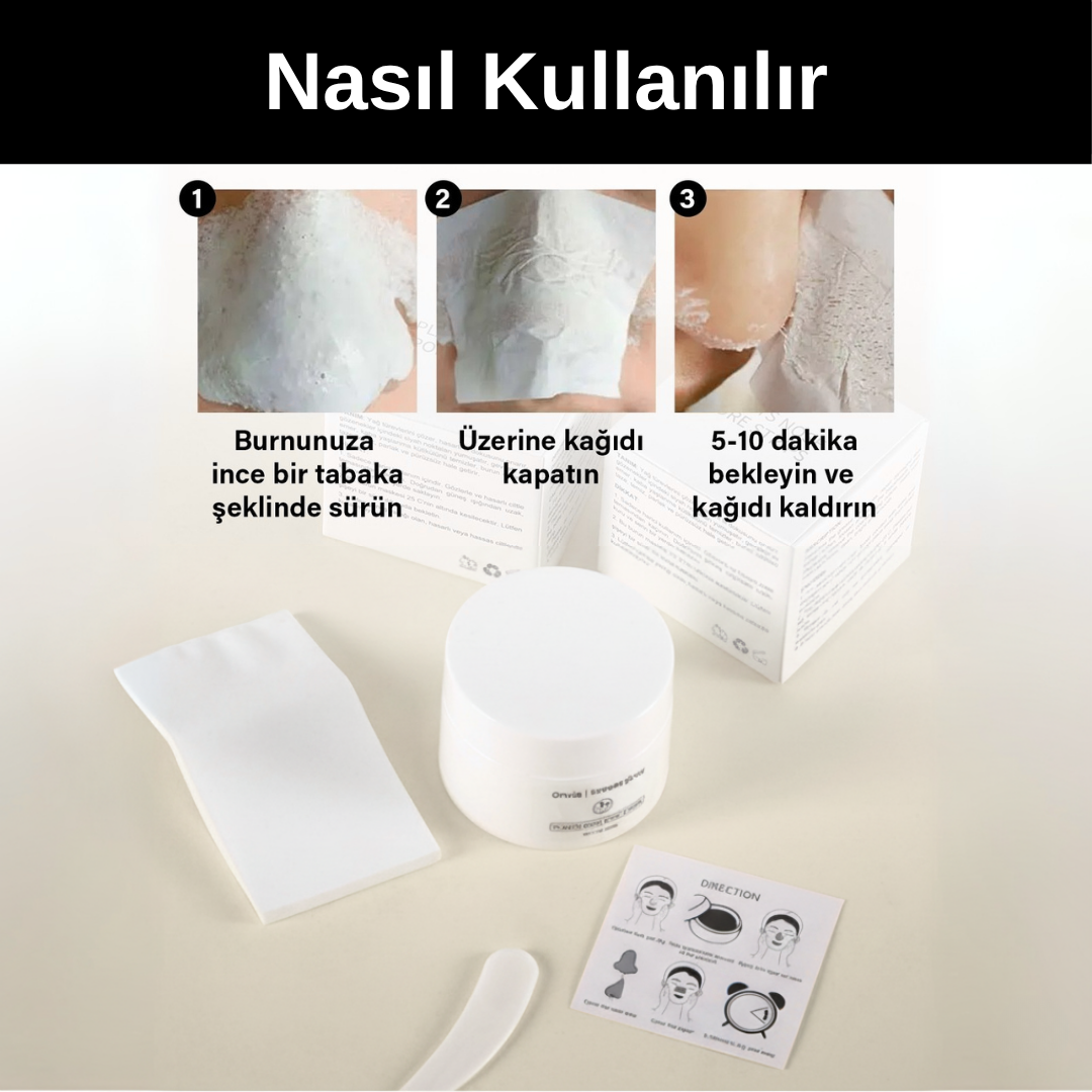 Onvia™ Siyah Nokta Maskesi + 60 Burun Bandı